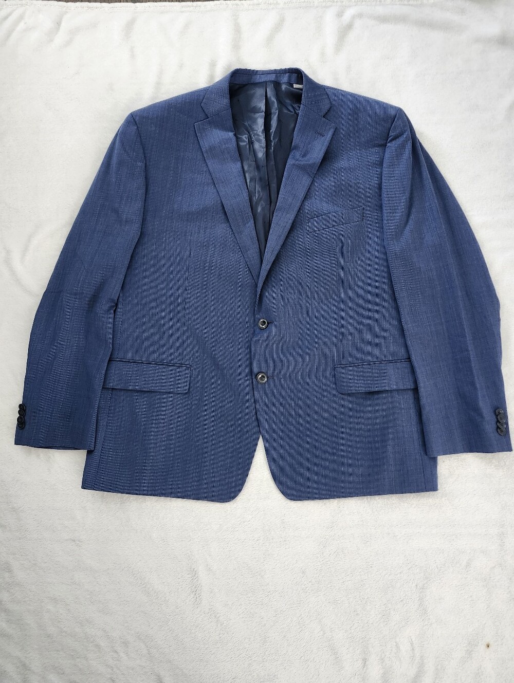 MICHAEL KORS Men's Size 50R Blue Wool Blend  Blazer Sport Coat Suit Jacket